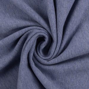 jersey stoff vanessa melange swafing blau naehzimmer mit herz onlineshop