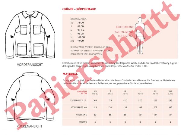 schnittmuster frau dita studio schnittreif tabelle naehzimmer mit herz onlineshop