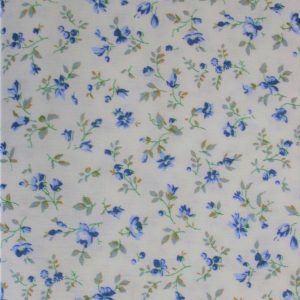 baumwolle renforce bluemchen mini fleurs weiss blau kleine bluemchen westfalenstoffe naehzimmer mit herz onlienshop
