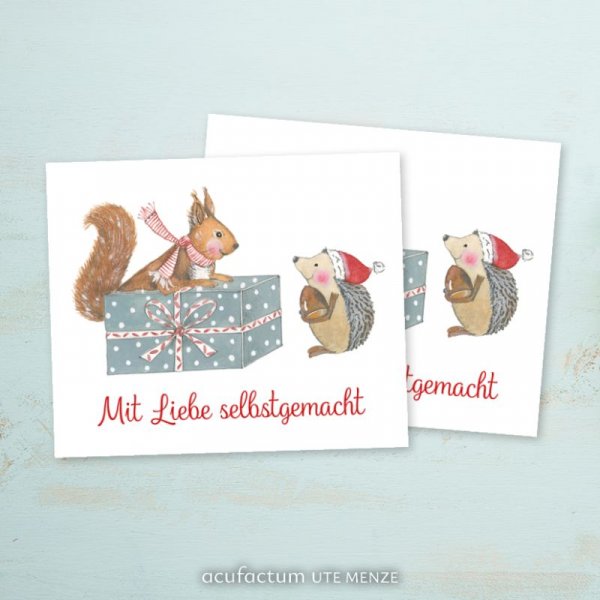 Patch Eichhörnchen und Igel Acufactum Naehzimmer mit Herz Onlineshop