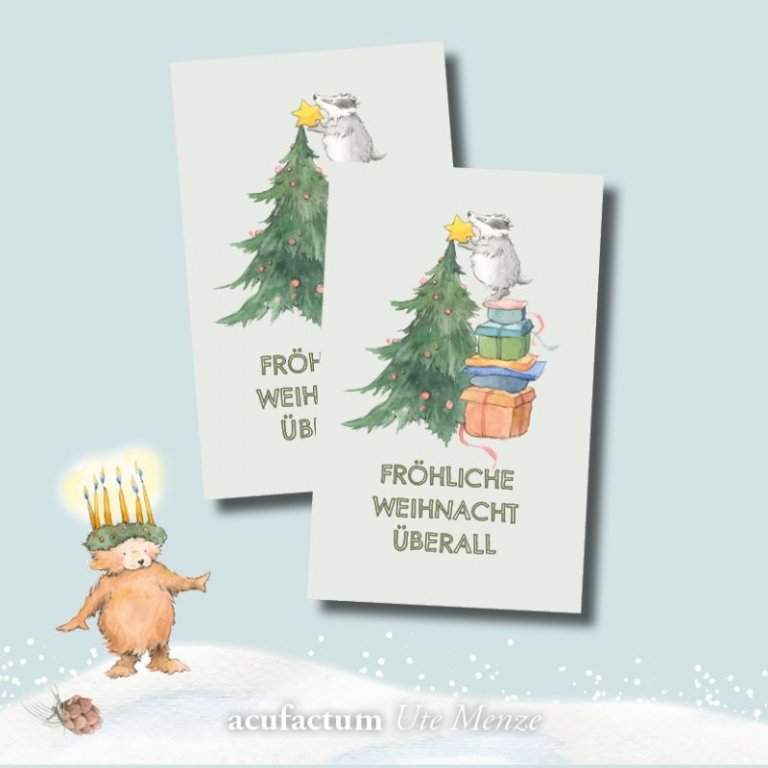 Patch Froehliche Weihnachten ueberall Acufactum Naehzimmer mit Herz Onlineshop