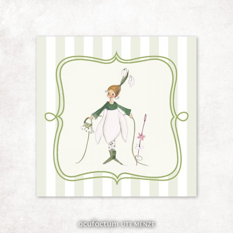 patch schneegloeckechenelfe acufactum naehzimmer mit herz onlineshop