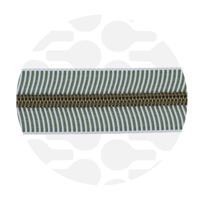 reissverschluss zipperzoo s5 olivgr&uuml;n bronze naehzimmer mit herz onlineshop