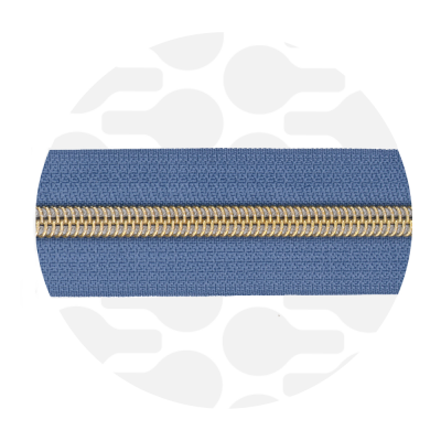 reissverschluss zipperzoo s5 rauchblau gold naehzimmer mit herz onlineshop