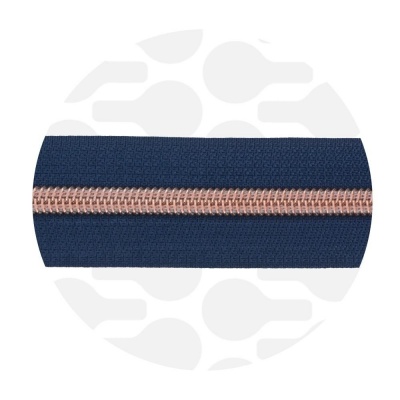 reissverschluss zipperzoo s5 tintenblau ros&eacute;gold naehzimmer mit herz onlineshop