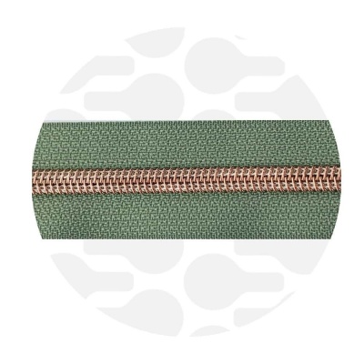 reissverschluss zipperzoo s5 weidegruen ros&eacute;gold naehzimmer mit herz onlineshop