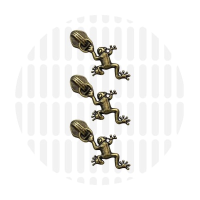 zipper frosch antik messing zipperzoo naehzimmer mit herz onlineshop