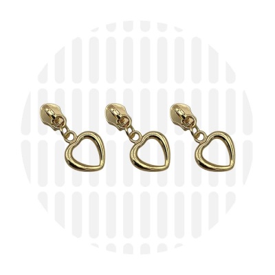 zipper gold herz zipperzoo naehzimmer mit herz onlineshop