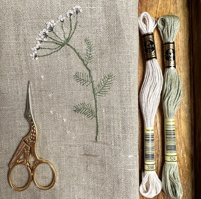 materialpaket sticken schafgarbe bild 1 naehzimmer mit herz onlineshop