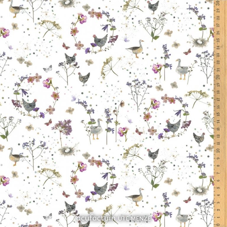 stoff baumwolle landhausromantik acufactum naehzimmer mit herz onlineshop