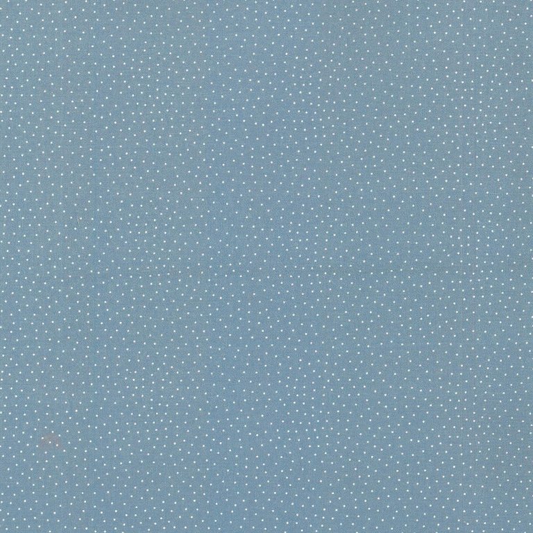 stoff baumwolle unregelm&auml;&szlig;ige Punkte bleu weiss fehmarn westfalenstoffe naehzimmer mit herz onlineshop