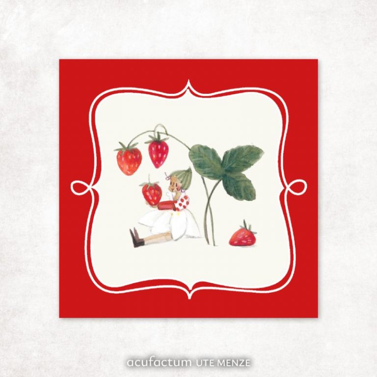 Patch erdbeerfraeulein acufactum naehzimmer mit herz onlineshop