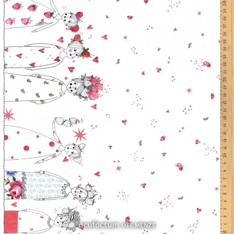 stoff baumwolle beerendamen acufactum naehzimmer mit herz onlineshop