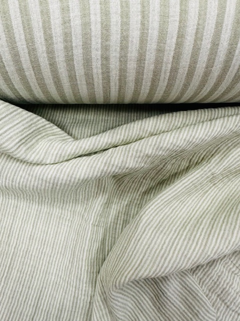 musselin double gauze gestreift hellgruen naehzimmer mit herz onlineshop