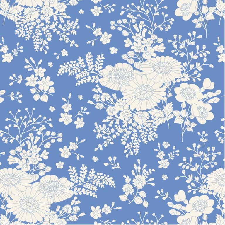 stoff baumwolle tilda something blue isolde cornflower