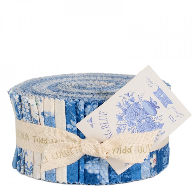 tilda something blue fabric roll 40tlg. 2 je design naehzimmer mit herz onlineshop