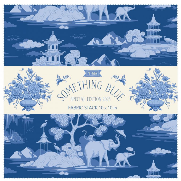 tilda something blue fabric stack 10 in quadraten naehzimmer mit herz onlineshop