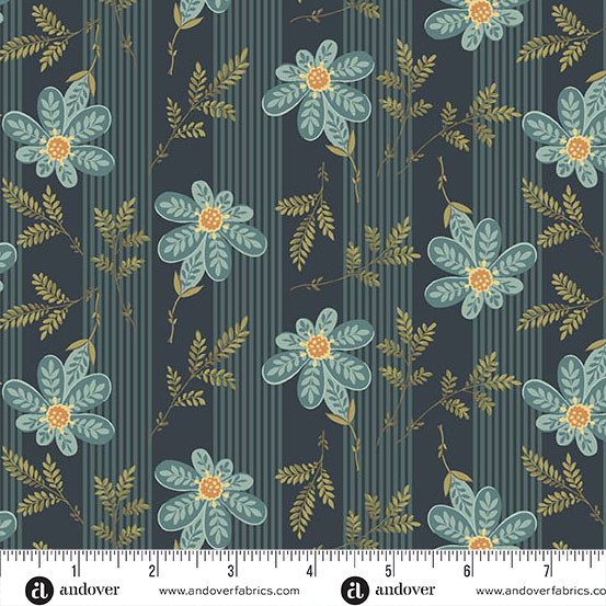 Stoff Baumwolle Farmers&acute;s Daughter by Laundry Basket Quilts Apron Strings Midnight Naehzimmer mit Herz Onlineshop