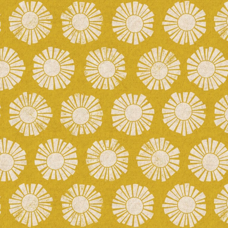 Stoff By the seaside unbleached gelb naehzimmer mit herz onlineshop
