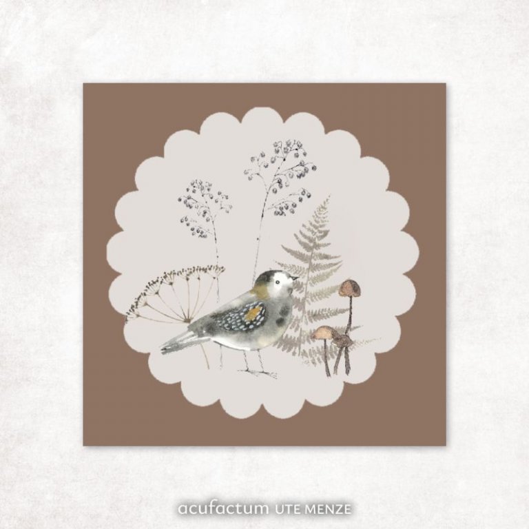 Patch Vogelfreund Acufactum Naehzimmer mit Herz Onlineshop