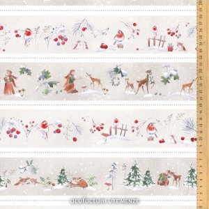 Stoff Baumwolle Streifen Winterzeit von Acufactum Naehzimmer mit Herz Onlineshop