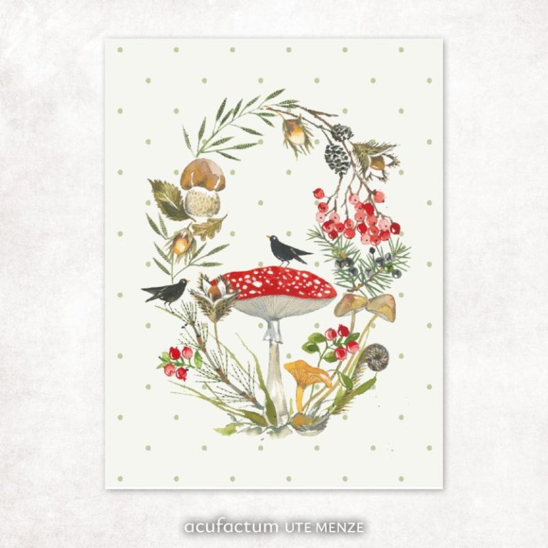 Patch Pilzkranz Acufactum Naehzimmer mit Herz Onlineshop