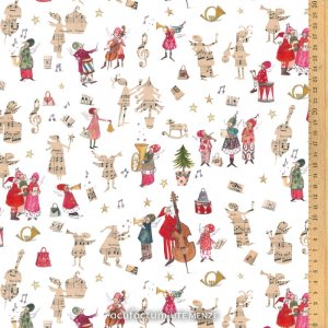 stoff baumwolle weihnachtsmusikanten acufactum naehzimmer mit herz onlinshop
